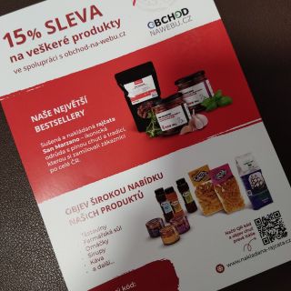 Ve spolupráci s pomodoro moravia s.r.o.: Při nákupu u nás na www.obchod-na-webu.cz/ nad 500 Kč obdržíte v zásilce slevový...