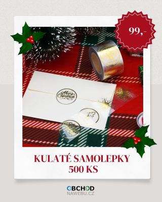 ✨🎄 Vánoční dekorace, které dodají dárkům kouzlo! 🎄✨ Podívejte se na sadu 500 ks kulatých vánočních samolepek (3,8 cm) ve...