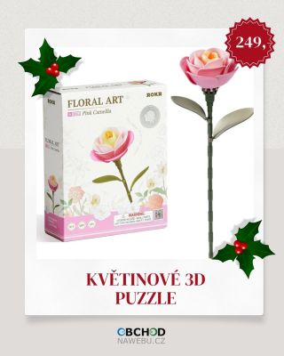 🎄✨ Vánoční tip na dárek! ✨🎁 Hledáte něco originálního, krásného a kreativního? 3D puzzle květiny jsou perfektní volbou —...